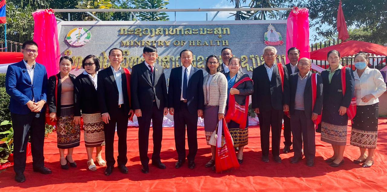 At the official opening of Xieng khouang College of Health Sciences, 3 November 2022, Xiengkhouang Province 