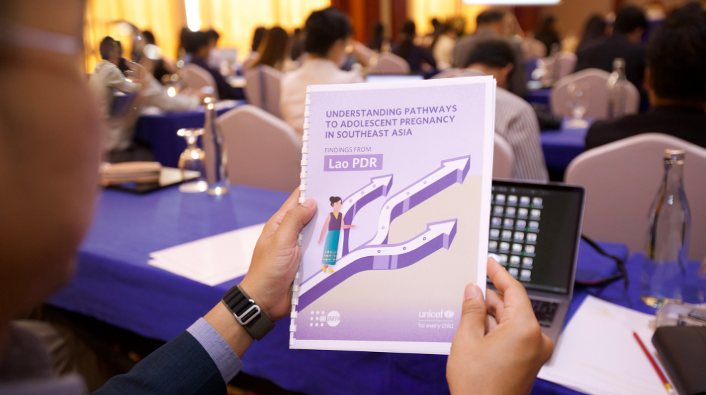 Government, UNFPA & UNICEF Launch Groundbreaking Report on Adolescent Pregnancy in Lao PDR