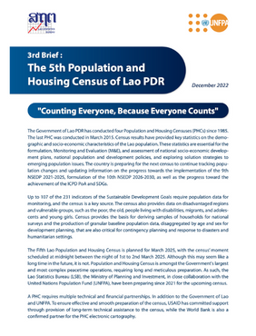  3rd Brief: The 5th Population and Housing Census of Lao PDR  