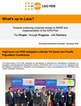 UNFPA Lao PDR November - December 2023 Newsletter