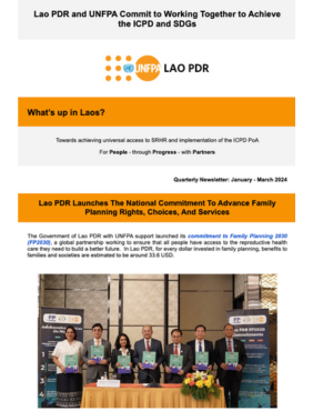 UNFPA Lao PDR January-March 2024 Newsletter