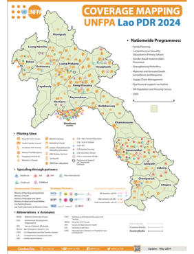 UNFPA Coverage Mapping in Lao PDR - 2024