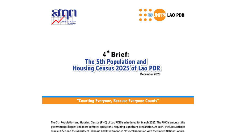 4th Brief: The 5th Population and Housing Census 2025 of Lao PDR