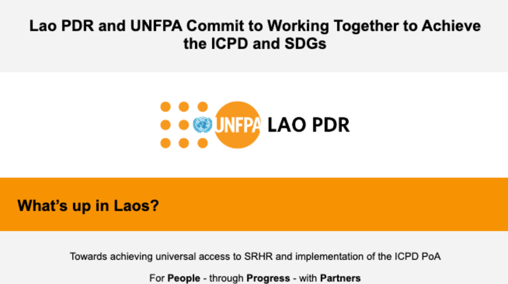 UNFPA Lao PDR January-March 2024 Newsletter