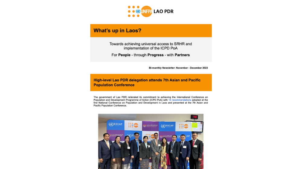 UNFPA Lao PDR November - December 2023 Newsletter