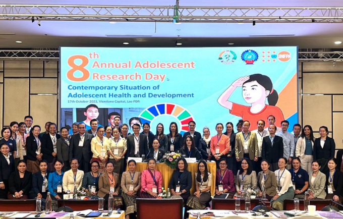  Laos Hosts The 8th Adolescent Research Day Forum Under The Theme: ”Contemporary Situation of Adolescent Health and Development”