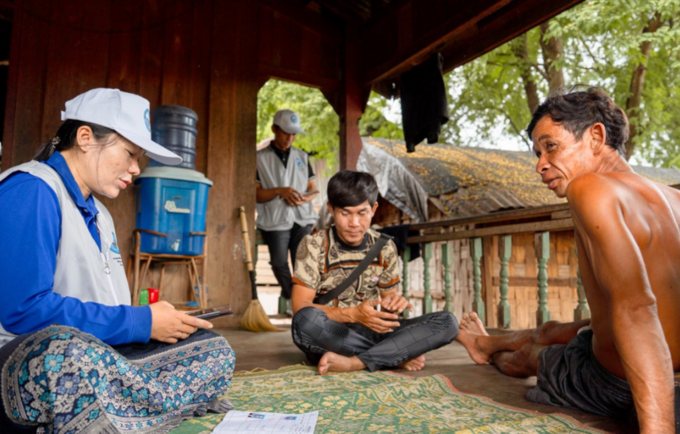 ການທົດລອງການສຳຫຼວດ ທີ່ແຂວງ ເຊກອງ / UNFPA Laos © Khen Keovilay