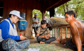 ການທົດລອງການສຳຫຼວດ ທີ່ແຂວງ ເຊກອງ / UNFPA Laos © Khen Keovilay