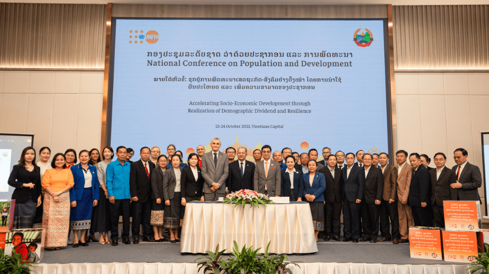 First-ever multi-sectoral pledge on population and development in Lao PDR reached at the National Conference on Population and D