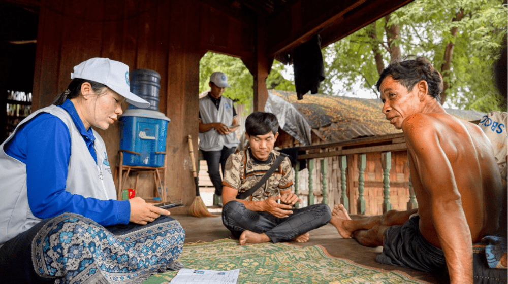 Pilot census conducted in Sekong Province / UNFPA Laos © Khen Keovilay