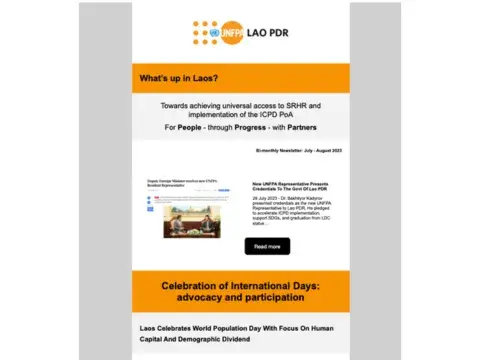 UNFPA Lao PDR September - October 2023 Newsletter