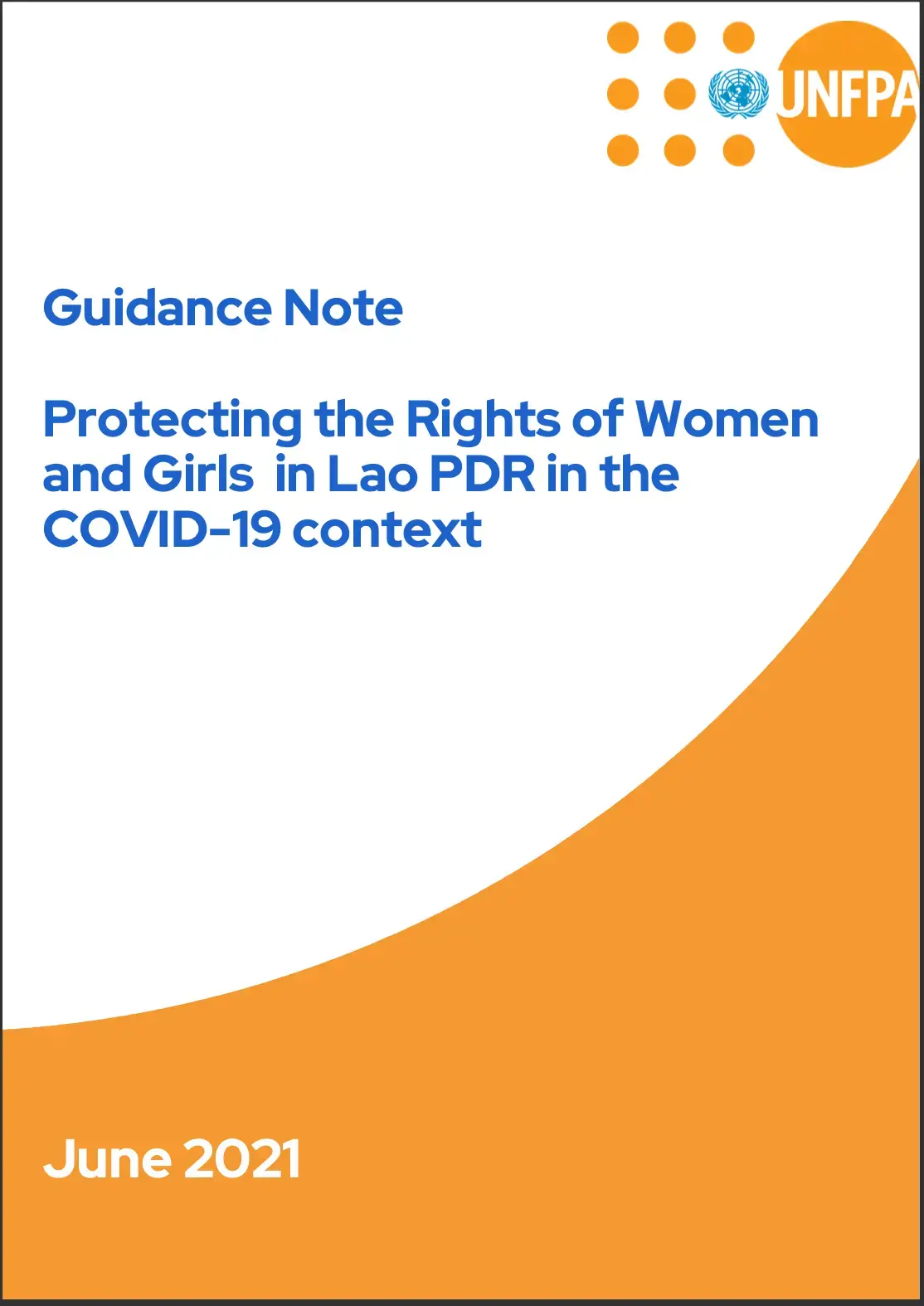 Guidance Note on Protecting the Rights of Women and Girls in Lao PDR: COVID-19 context