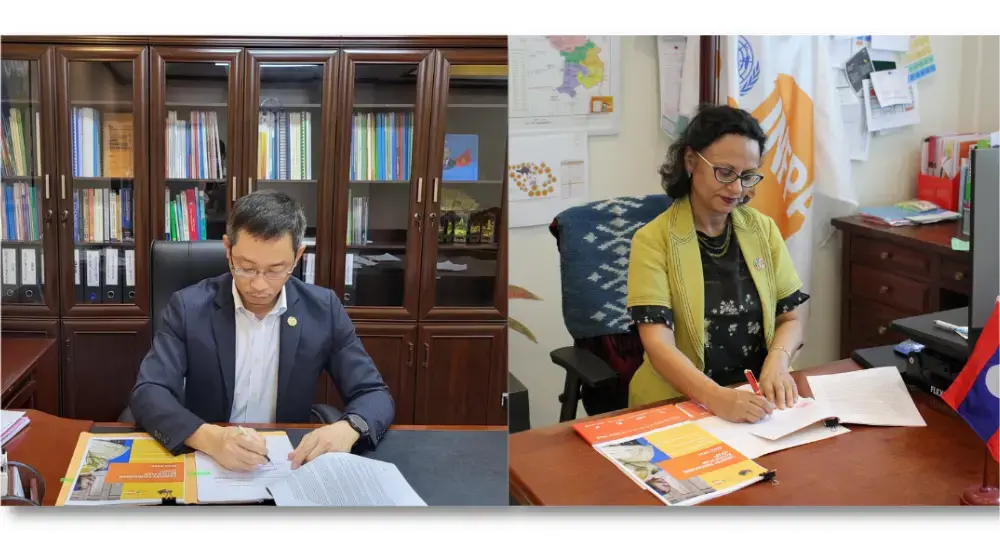 The Government of Lao PDR and UNFPA Signed the New Country Programme Action Plan 2022-2026