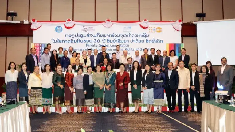 First ever private sector consultation on child rights and business in Lao PDR