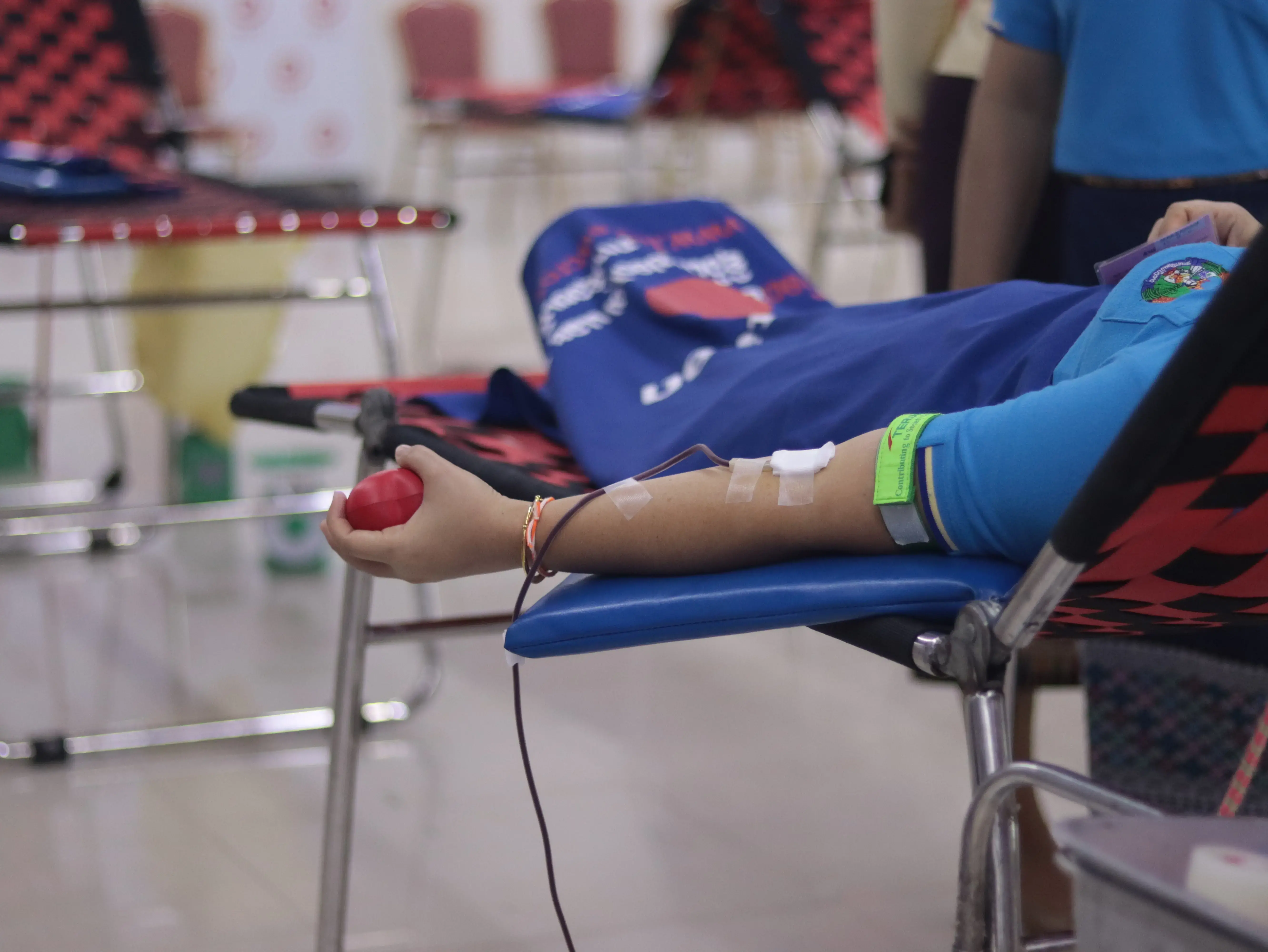  LWU, Lao Red Cross and UNFPA celebrate by Blood Donation event to Help Society 