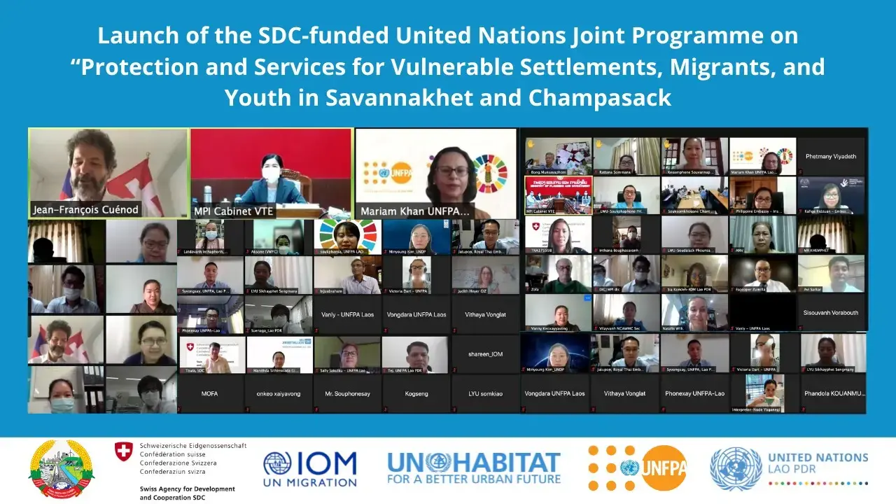 Launch of the SDC-funded United Nations Joint Programme on “Protection and Services for Vulnerable Settlements, Migrants, and Youth in Savannakhet and Champassak”