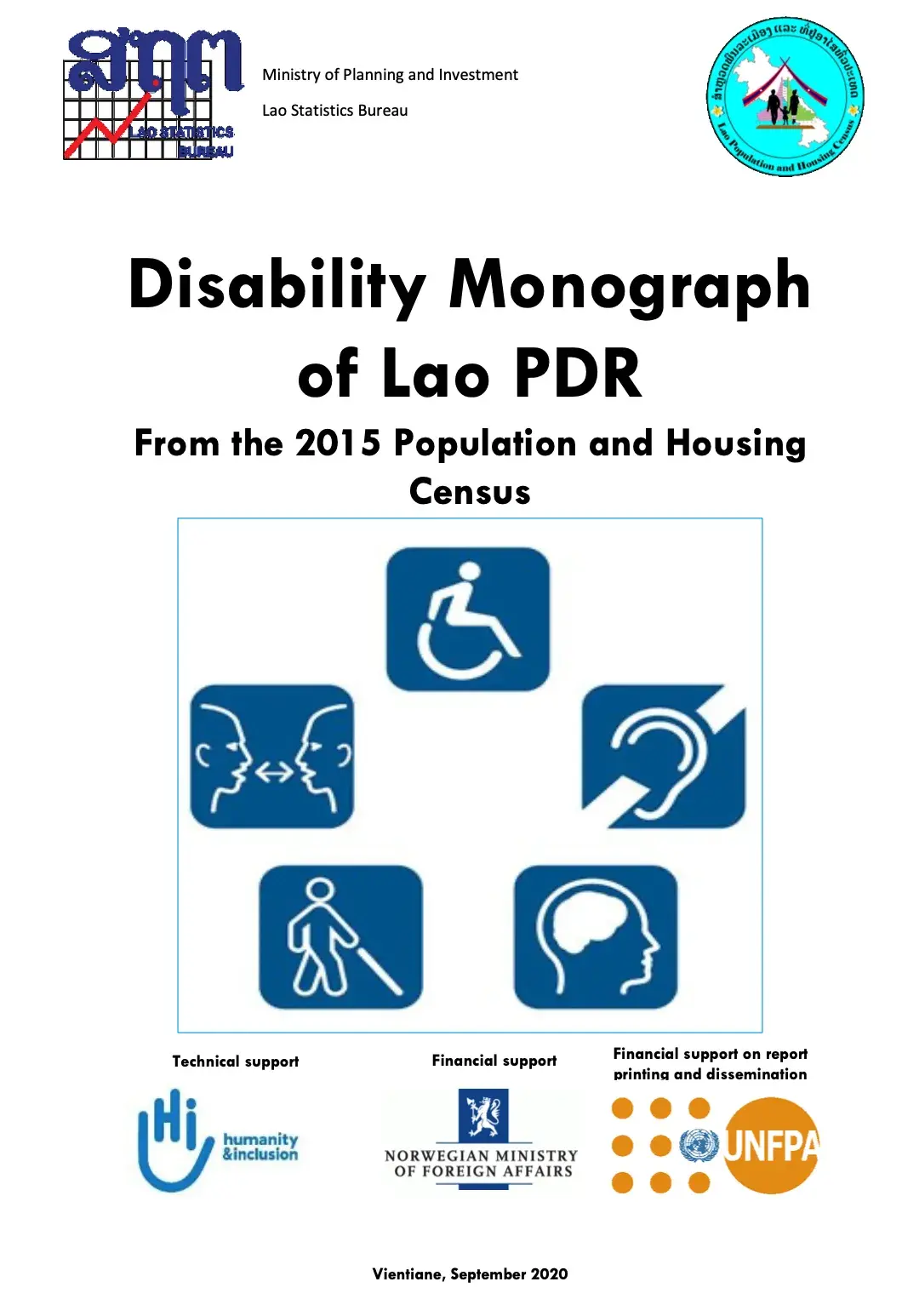 Disability Monograph of Lao PDR From the 2015 Population and Housing Census