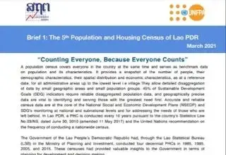 Brief 1: The 5th Population and Housing Census of Lao PDR